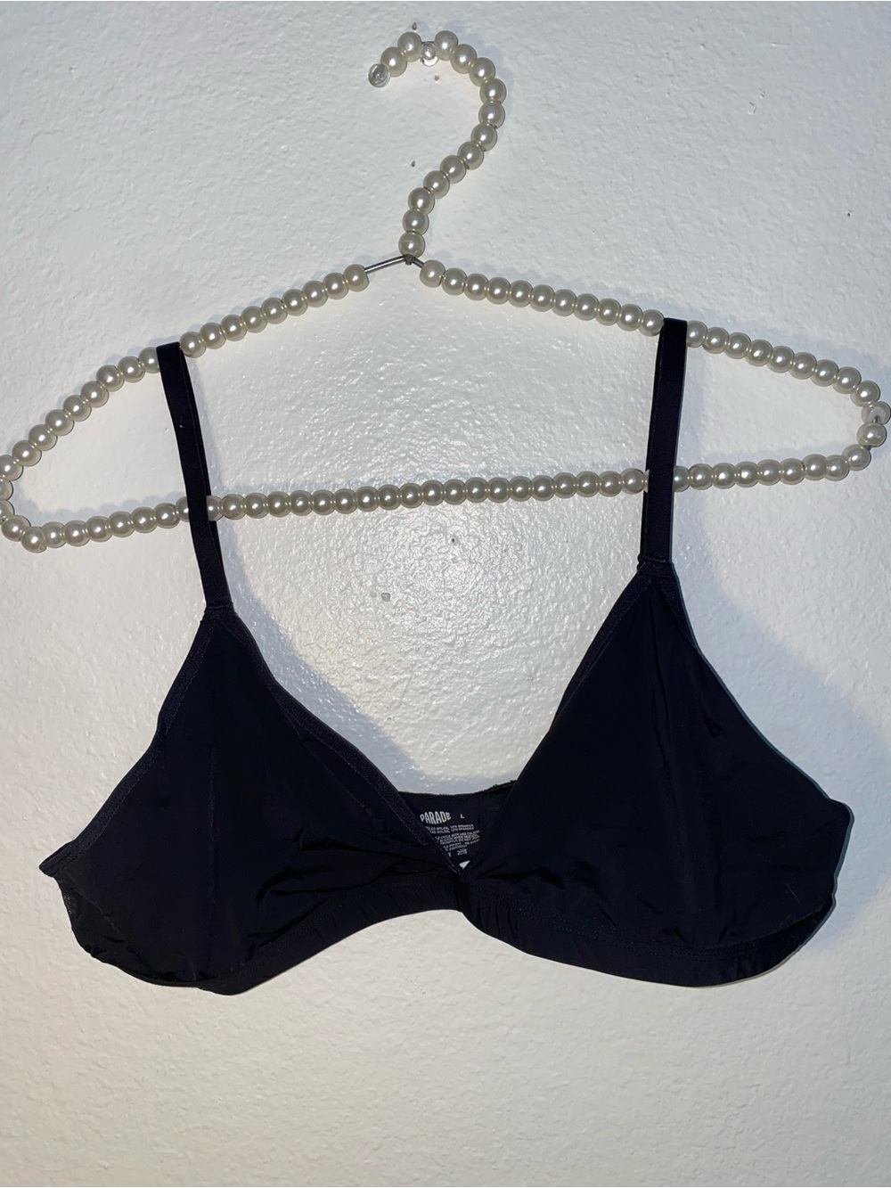 Parade women’s size large black bra bralette